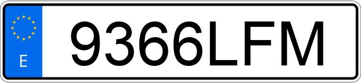 Numer rejestracyjny 9366LFM posiada MERCEDES CLA (118)