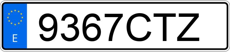Numer rejestracyjny 9367CTZ posiada OPEL COMBO