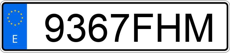 Numer rejestracyjny 9367FHM posiada BMW SERIE 7