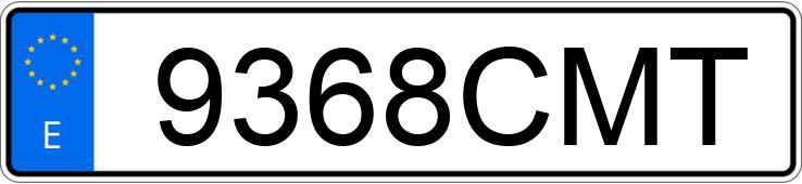 Numer rejestracyjny 9368CMT posiada SEAT IBIZA