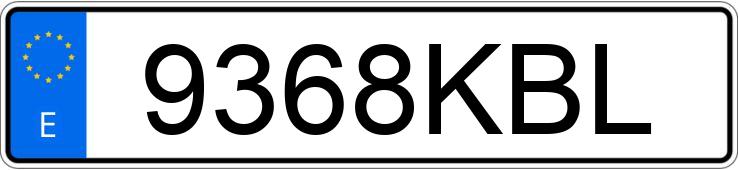 Numer rejestracyjny 9368KBL posiada OPEL VIVARO Numer rejestracyjny 9368KBL posiada OPEL VIVARO