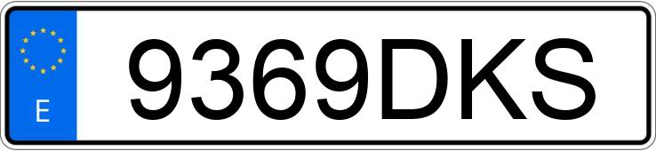 Numer rejestracyjny 9369DKS posiada FORD FIESTA