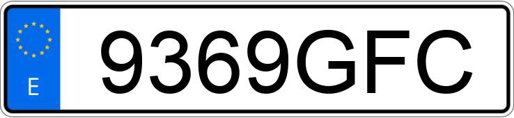 Numer rejestracyjny 9369GFC posiada VOLKSWAGEN PASSAT