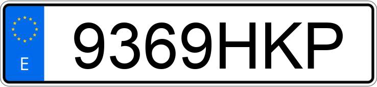 Numer rejestracyjny 9369HKP posiada OPEL CORSA