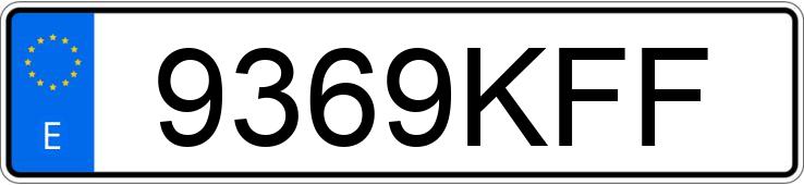 Numer rejestracyjny 9369KFF posiada MERCEDES CLS (218)