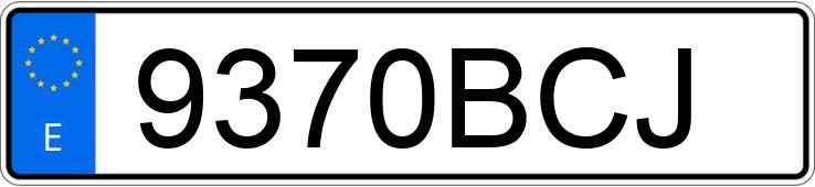 Numer rejestracyjny 9370BCJ posiada VOLKSWAGEN POLO