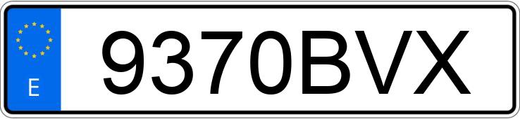 Numer rejestracyjny 9370BVX posiada RENAULT CLIO