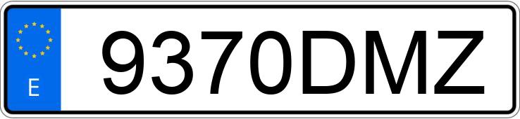 Numer rejestracyjny 9370DMZ posiada TOYOTA COROLLA Numer rejestracyjny 9370DMZ posiada TOYOTA COROLLA