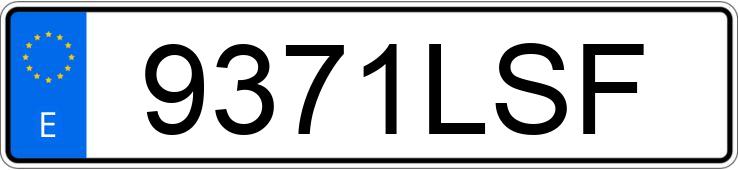 Numer rejestracyjny 9371LSF posiada AUDI Q3