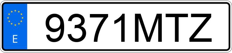 Numer rejestracyjny 9371MTZ posiada AUDI A3 SPORTBACK