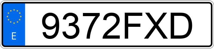 Numer rejestracyjny 9372FXD posiada CITROEN C4