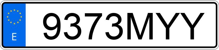 Numer rejestracyjny 9373MYY posiada BMW SERIE 3