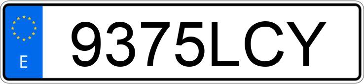 Numer rejestracyjny 9375LCY posiada SUPER SOCO TC