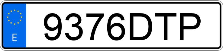 Numer rejestracyjny 9376DTP posiada SUZUKI GRAND VITARA