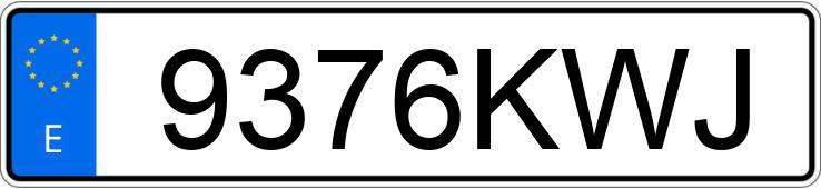 Numer rejestracyjny 9376KWJ posiada FIAT 500 Numer rejestracyjny 9376KWJ posiada FIAT 500