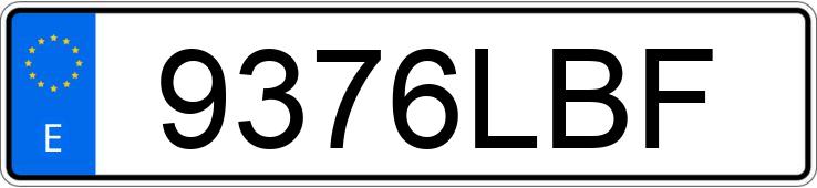 Numer rejestracyjny 9376LBF posiada AUDI A3 SPORTBACK