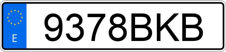 Numer rejestracyjny 9378BKB posiada SEAT LEON