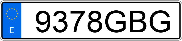 Numer rejestracyjny 9378GBG posiada OPEL VECTRA 1.8 SPORT