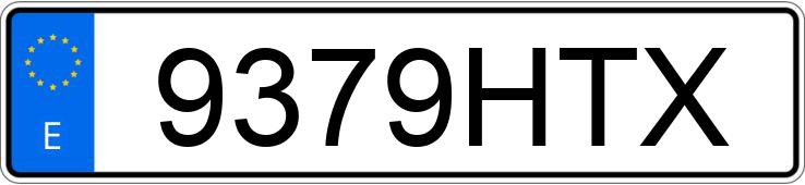 Numer rejestracyjny 9379HTX posiada MERCEDES E (212-207)