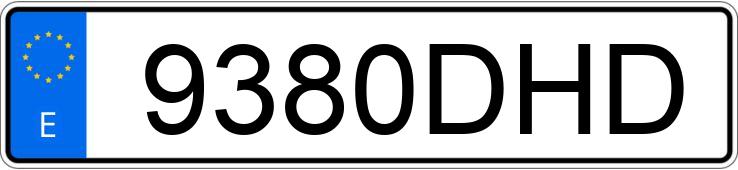 Numer rejestracyjny 9380DHD posiada RENAULT CLIO