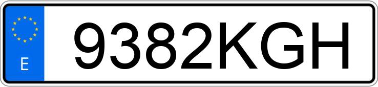 Numer rejestracyjny 9382KGH posiada BMW X1