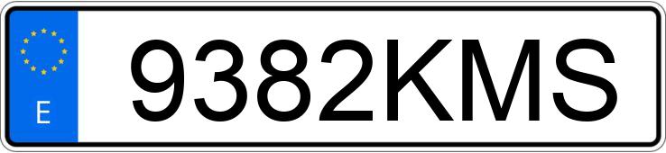 Numer rejestracyjny 9382KMS posiada JEEP CHEROKEE