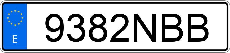 Numer rejestracyjny 9382NBB posiada BRIXTON RAYBURN