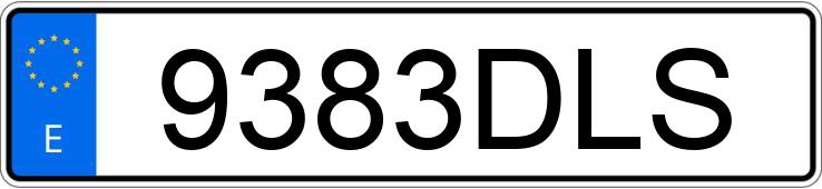 Numer rejestracyjny 9383DLS posiada SEAT LEON