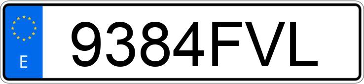 Numer rejestracyjny 9384FVL posiada VOLKSWAGEN MULTIVAN