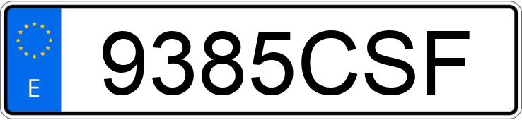 Numer rejestracyjny 9385CSF posiada RENAULT CLIO