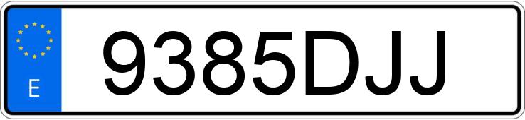 Numer rejestracyjny 9385DJJ posiada CITROEN JUMPY