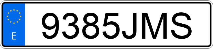 Numer rejestracyjny 9385JMS posiada BMW F 800