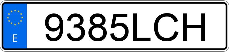 Numer rejestracyjny 9385LCH posiada VOLVO S60