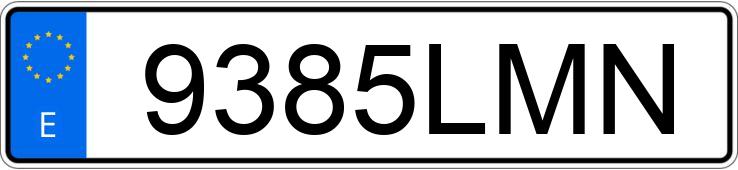 Numer rejestracyjny 9385LMN posiada VOLKSWAGEN POLO