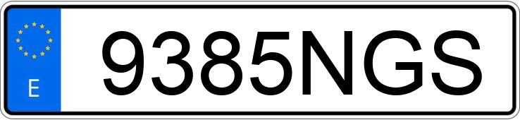 Numer rejestracyjny 9385NGS posiada NISSAN QASHQAI