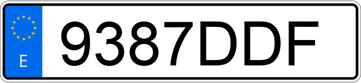 Numer rejestracyjny 9387DDF posiada OPEL ASTRA