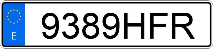 Numer rejestracyjny 9389HFR posiada SEAT ALTEA