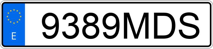 Numer rejestracyjny 9389MDS posiada SKODA FABIA
