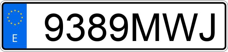 Numer rejestracyjny 9389MWJ posiada FORD FIESTA Numer rejestracyjny 9389MWJ posiada FORD FIESTA