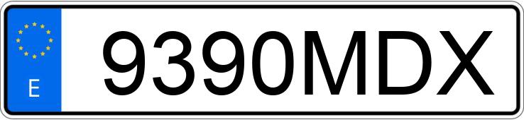 Numer rejestracyjny 9390MDX posiada PEUGEOT PARTNER Numer rejestracyjny 9390MDX posiada PEUGEOT PARTNER