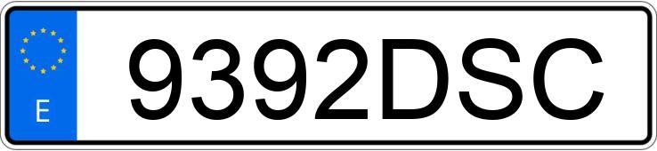 Numer rejestracyjny 9392DSC posiada AUDI A4 Numer rejestracyjny 9392DSC posiada AUDI A4