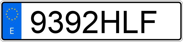 Numer rejestracyjny 9392HLF posiada RENAULT MEGANE