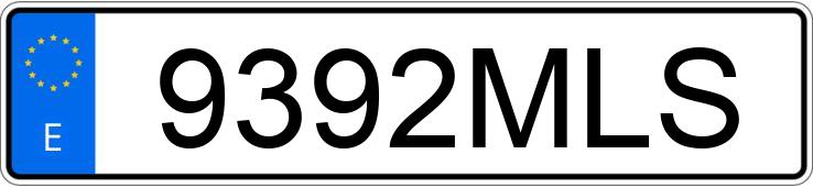 Numer rejestracyjny 9392MLS posiada VOLKSWAGEN T-ROC