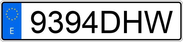 Numer rejestracyjny 9394DHW posiada RENAULT MEGANE