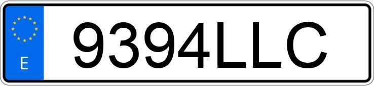 Numer rejestracyjny 9394LLC posiada MERCEDES GLC (253)
