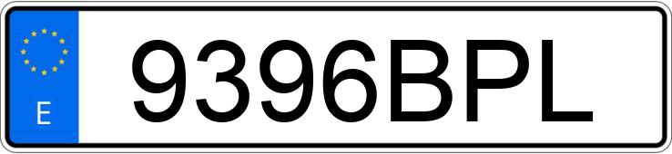 Numer rejestracyjny 9396BPL posiada VOLKSWAGEN POLO