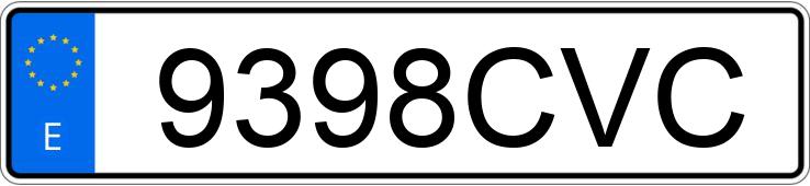 El número de registro 9398CVC tiene TOYOTA COROLLA El número de registro 9398CVC tiene TOYOTA COROLLA