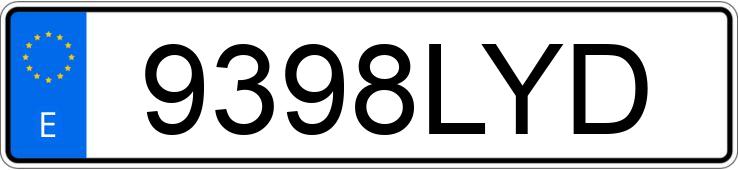 Numer rejestracyjny 9398LYD posiada MERCEDES CLA (118)