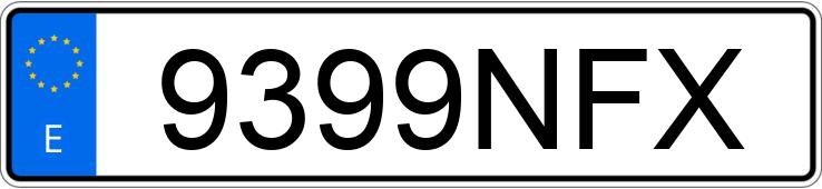 Numer rejestracyjny 9399NFX posiada CITROEN C4 X