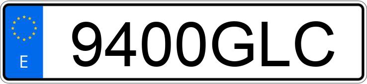 Numer rejestracyjny 9400GLC posiada FORD TOURNEO CONNECT